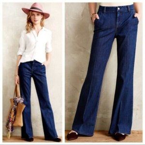 Anthropologie Level 99 Tanya high rise flare